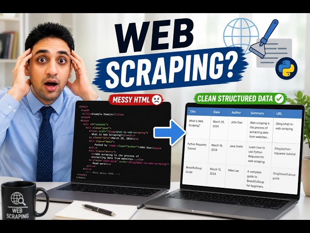 Learn Web Scraping Step by Step 🧠 Beginner to Advanced Guide (2026)