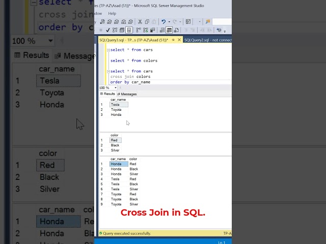 #SQL Cross Join Easy Explanation. #datascience #programming #coding #sqltutorial