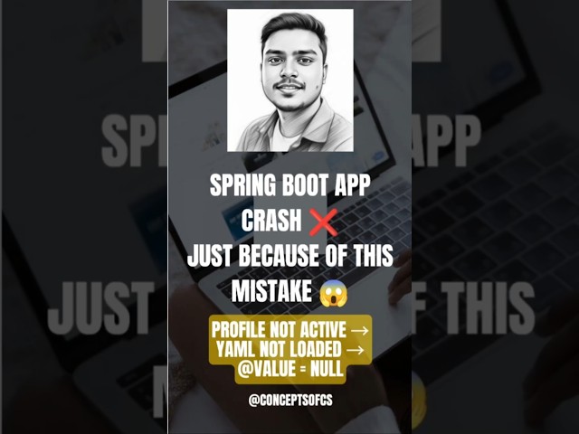 The application was written perfectly…But it crashed at runtime. ❌😐 #java #javainterview #springboot