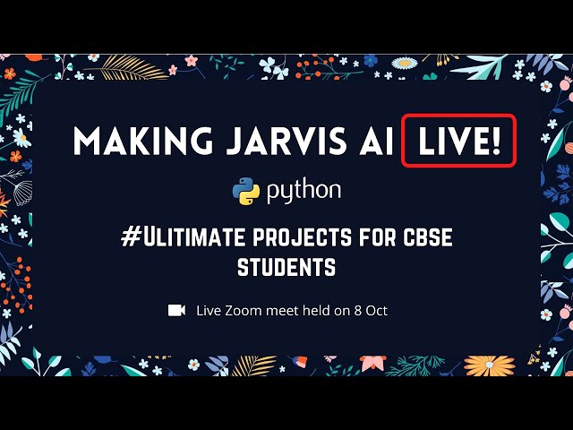 Making Real Life Jarvis Ai Live in a zoom meeting! Artificial Intelligence