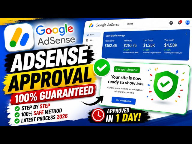 AdSense Approval Guide 2026 With Script