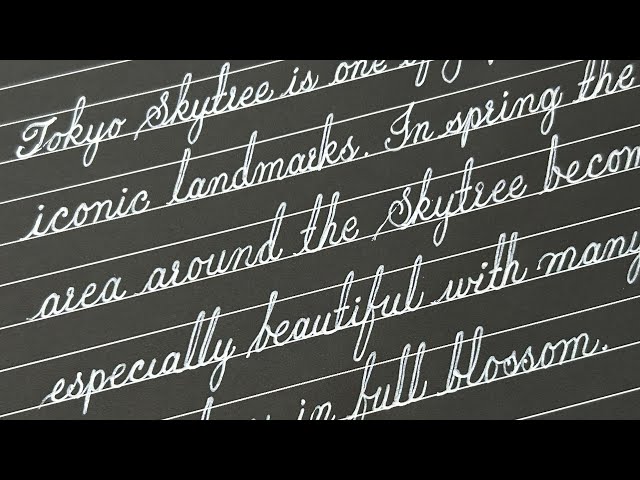 Amazing cursive handwriting practice for beginners