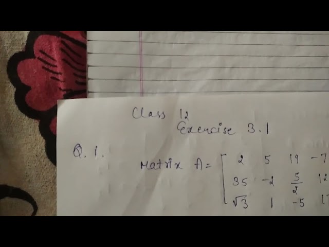 class 12 maths solution