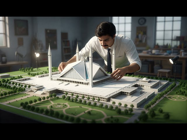 Faisal Mosque Miniature Model, World’s Most Detailed  #FaisalMasjid #MiniatureArt  #MiniatureModel