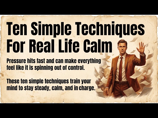 How To Stay Calm Under Pressure: 10 Simple Techniques | English Listening Practice B1
