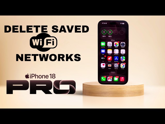 Cómo eliminar redes Wi-Fi guardadas en iPhone 18 Pro / 18 Pro Max