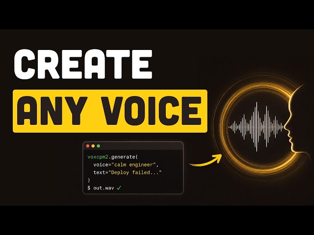 This 2B Model Cloned My Voice Locally (VoxCPM)