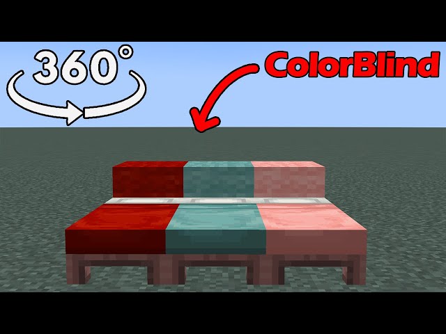 360° POV: You are colorblind in minecraft