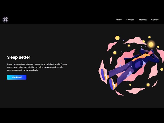 How to make a beautiful dark website using HTML and CSS