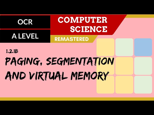14. OCR A Level (H046-H446) SLR4 - 1.2 Paging, segmentation and virtual memory