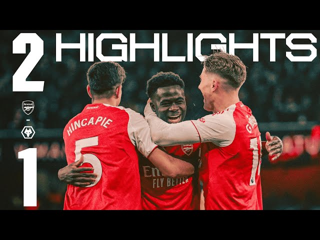 INJURY-TIME WINNER GIVES US ALL THREE POINTS 😍  | HIGHLIGHTS | Arsenal vs Wolves (2-1) | PL