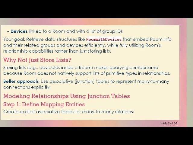 Handling Room, Device, and Group Relationships with Android Room using @ Relation and Junction Tabl