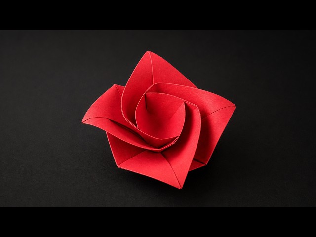 The Easiest Origami Rose Ever! | Step-by-Step Tutorial