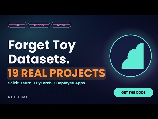 This ML Course Has 19 REAL Datasets (Not Iris, Not Titanic)