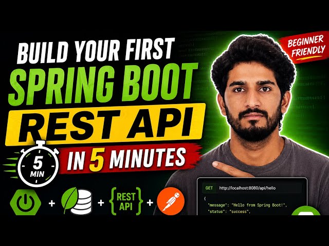 Build your first Spring Boot REST API in under 5 minutes 🔥