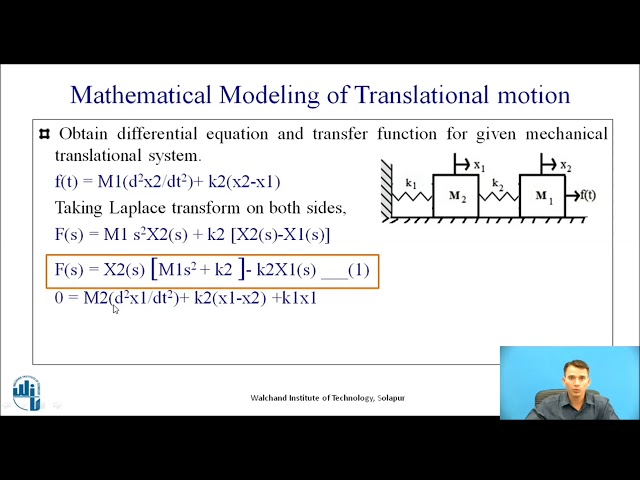 Solving Problems on Mathematical Modelling of Mechanical System