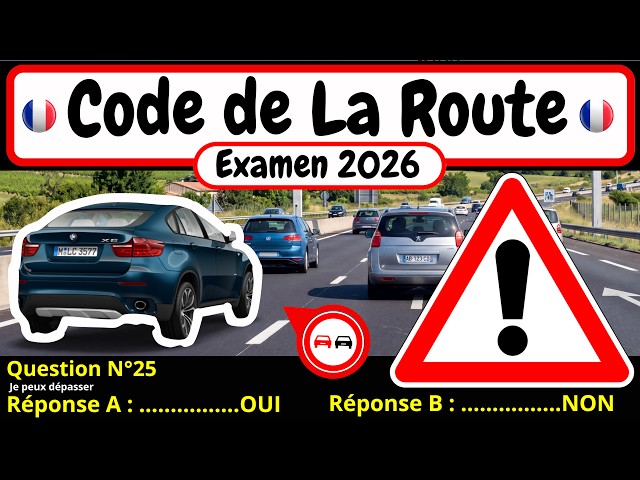 ✅ TEST GRATUIT DU CODE DE LA ROUTE 2026 🚗 291
