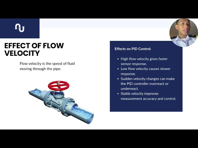 Effects of flow velocity and flow disturbances on PID control (AUTO 1)