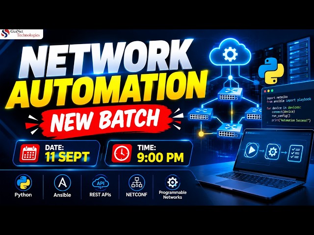 Network Automation Live Batch | Learn Python, Ansible, Git & REST APIs