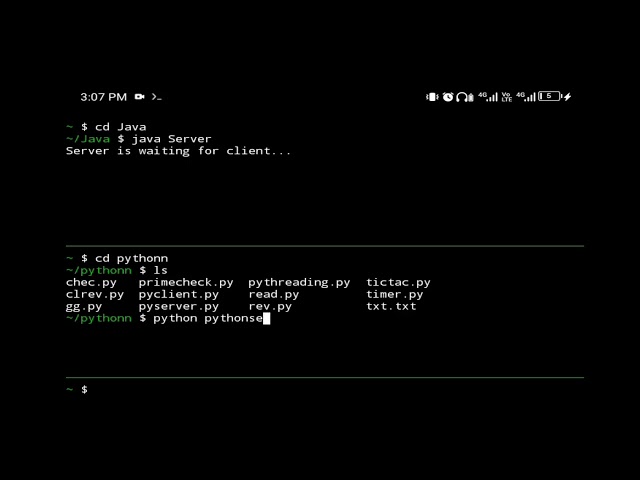 Learn Networking in termux using Python and Java Coding