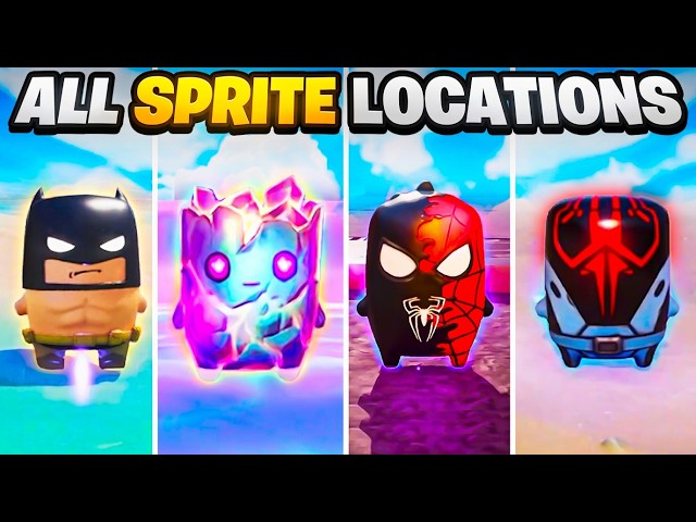 How to Find EVERY RARE Sprite in Fortnite! (New Update)