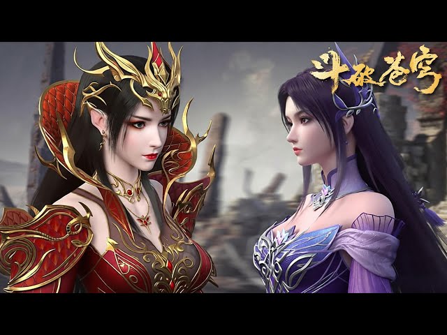 🪓萧炎首次施展天火三玄变第三变！骨灵冷火缠身霸气秒杀鹜护法！【斗破苍穹 | Battle Through the Heavens 】