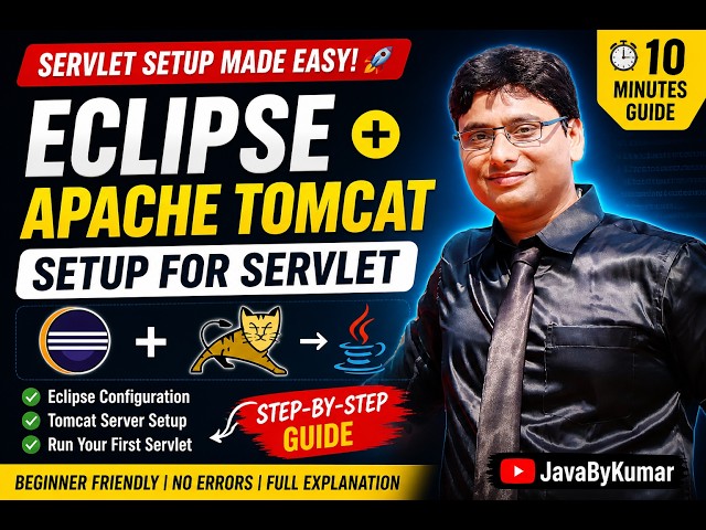 Eclipse + Apache Tomcat Setup for Servlets on Windows 11 (Step-by-Step Guide) | Fix All Setup Errors