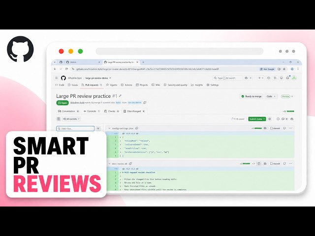 How to Review Large GitHub Pull Requests with File Filters and Viewed State