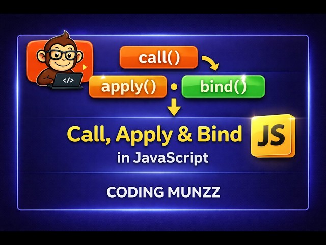 call, apply, bind in JavaScript 🔥 Explained Clearly