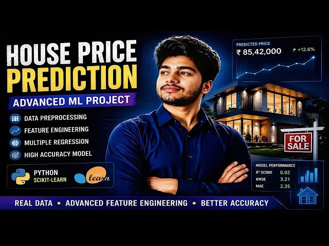 🏠 Advanced House Price Prediction by Python | Complete Machine Learning Project #AI #MachineLearning