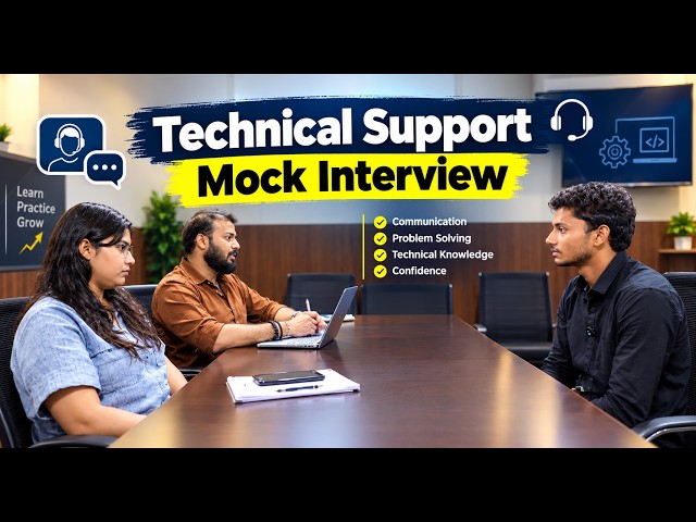 Technical Support Mock Interview | 100% Jobs Guarantee .