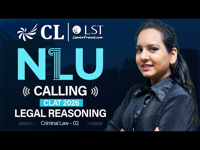 Criminal Law - Part 2 | Basics + Important Concepts | CLAT 2026 Legal Reasoning | CLLST
