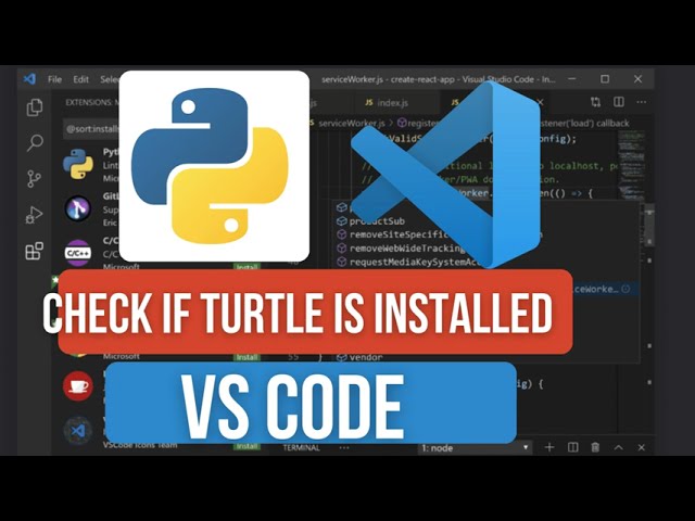How to Check if Turtle is Installed in VS Code | Fix ImportError in Python