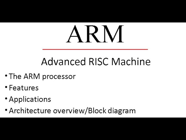 ARM Architecture Part-1