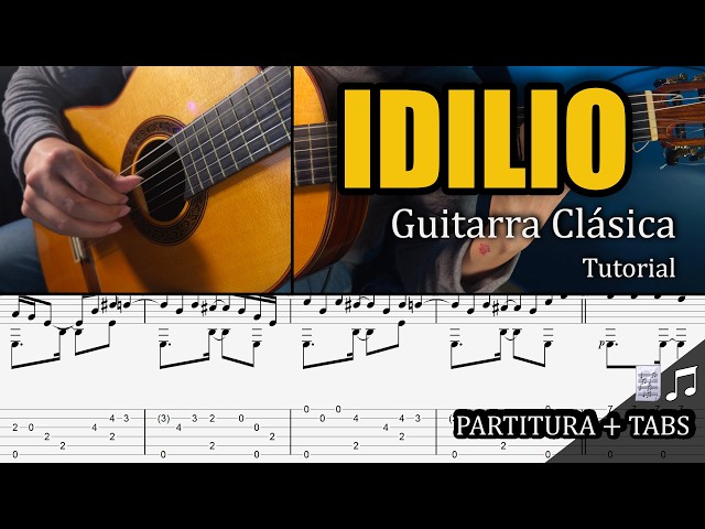 IDILIO   Willie Colón  Tutorial de Guitarra Clásica Tab + Partitura
