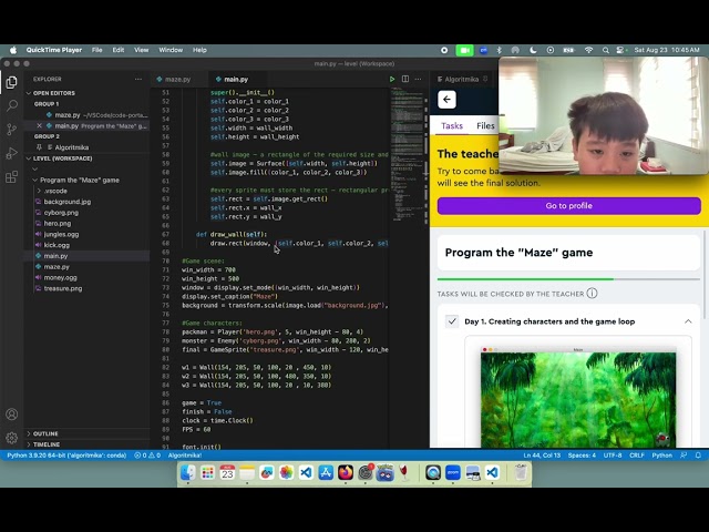 [PYTHON START PROJECT] 2nd Year | Maze Game #codingforkids