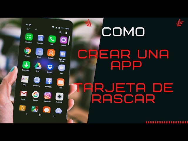 Como crear una app, Creador app Android iPhone. Crear función tarjeta de Rascar