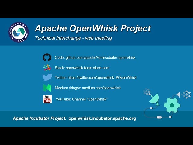 2018-06-20 Apache OpenWhisk Tech Interchange - Zoom Meeting