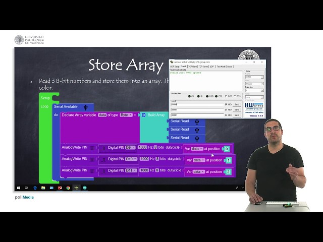 38/74 IoT MOOC Part I: Programming Example. Store Array Data