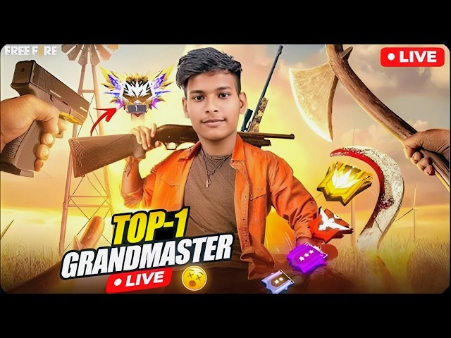 🔴 LIVE | Top 1 Grandmaster Push 🔥 | Free Fire Shorts Live #shorts #shortslive  #freefire