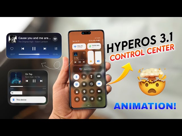 HyperOS 3.1 New Control Center With New Hyper Island Animation 🔥 INSTALL Now 