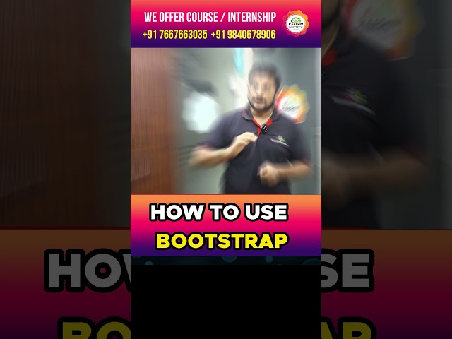 How to use bootstrap for beginners - Bootstrap Tutorial for Beginners in Tamil #bootstraptutorial