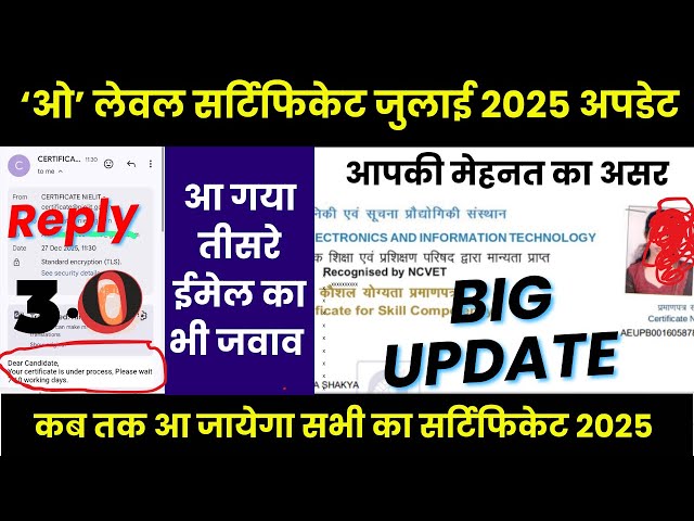 😱 तीसरे Email का Reply आ गया! 📩 LIVE PROOF | O Level July 2025 Certificate BIG UPDATE 🚨