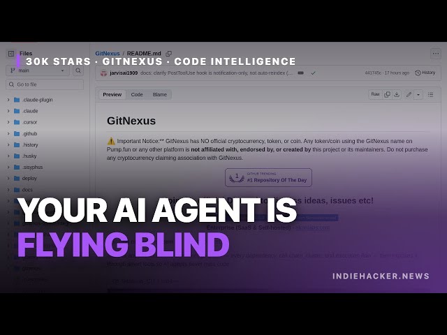 GitNexus: the 30k-star knowledge graph your AI agent needs (and doesn't have)
