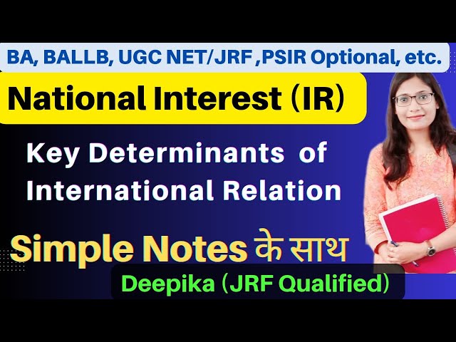 National Interests in International Relations