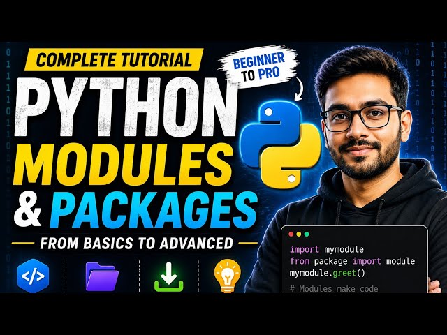 🔥 Master Python Modules & Packages | Complete Tutorial 2026 🚀