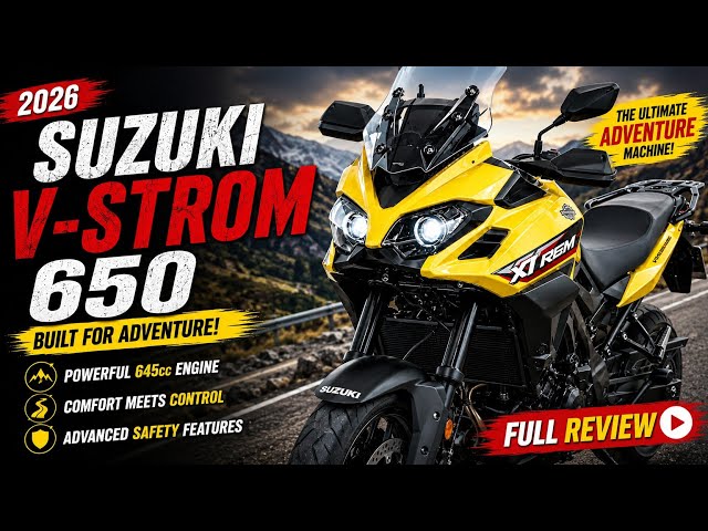 New 2026 Suzuki V-Strom 650 – Features, Power & First Look!