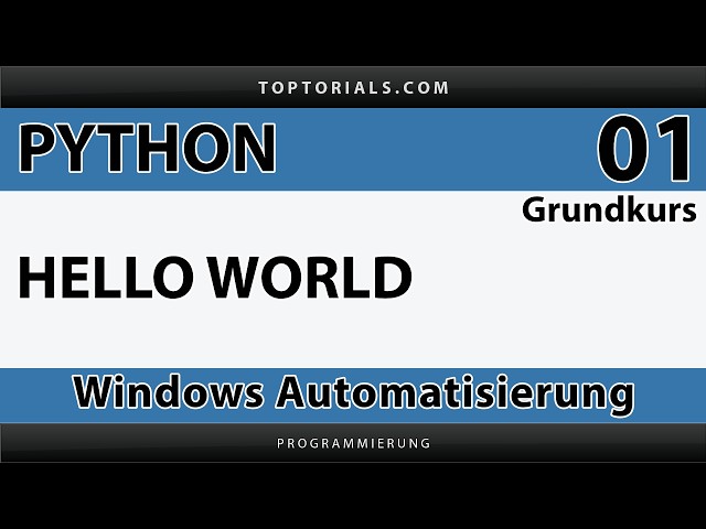 Python Basic Course 001: Installation, Hello World, and Running Your First Script