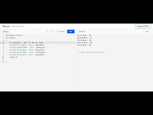 Problem on Arrays | C Programming | #array #arrayinc #cprogramming