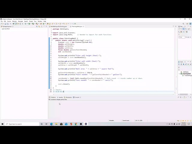Java Lab: Painting A Wall